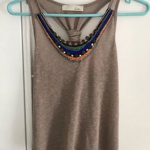 Embellished tank top
